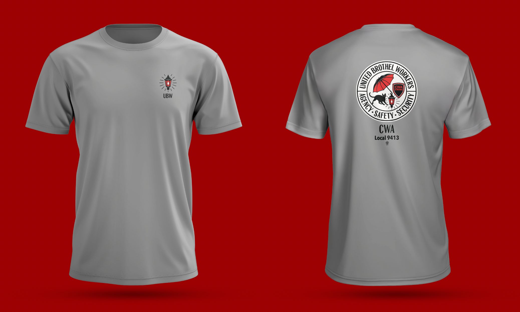 Grey United Brothel Workers Union Unisex T-Shirt